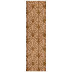 Machine Washable Indoor/Outdoor Chantille ACN2426 Orange 2'3" x 7'6" Runner Rug