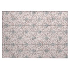 Machine Washable Indoor/Outdoor Chantille ACN2426 Pink 1'8" x 2'6" Rug