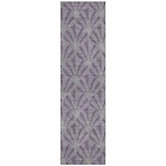 Machine Washable Indoor/Outdoor Chantille ACN2426 Purple 2'3" x 7'6" Runner Rug
