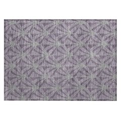Machine Washable Indoor/Outdoor Chantille ACN2426 Purple 1'8" x 2'6" Rug