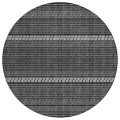 Machine Washable Indoor/Outdoor Chantille ACN2427 Black 8' x 8' Round Rug