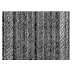 Machine Washable Indoor/Outdoor Chantille ACN2427 Black 1'8" x 2'6" Rug