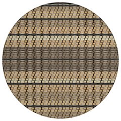 Machine Washable Indoor/Outdoor Chantille ACN2427 Gold 8' x 8' Round Rug