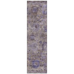 Machine Washable Indoor/Outdoor Chantille ACN2429 Brown 2'3" x 7'6" Runner Rug