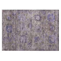 Machine Washable Indoor/Outdoor Chantille ACN2429 Brown 1'8" x 2'6" Rug