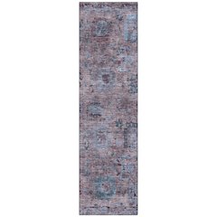 Machine Washable Indoor/Outdoor Chantille ACN2429 Purple 2'3" x 7'6" Runner Rug