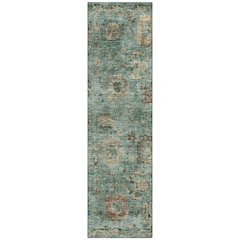 Machine Washable Indoor/Outdoor Chantille ACN2429 Blue 2'3" x 7'6" Runner Rug