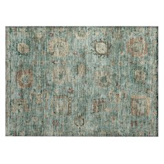 Machine Washable Indoor/Outdoor Chantille ACN2429 Blue 1'8" x 2'6" Rug