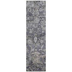Machine Washable Indoor/Outdoor Chantille ACN2430 Purple 2'3" x 7'6" Runner Rug