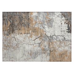 Machine Washable Indoor/Outdoor Chantille ACN2431 Orange 1'8" x 2'6" Rug