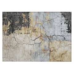 Machine Washable Indoor/Outdoor Chantille ACN2431 Gray 1'8" x 2'6" Rug