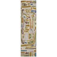 Machine Washable Indoor/Outdoor Chantille ACN2432 Brown 2'3" x 7'6" Runner Rug