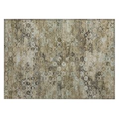 Machine Washable Indoor/Outdoor Chantille ACN2433 Brown 1'8" x 2'6" Rug