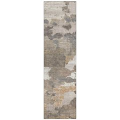 Machine Washable Indoor/Outdoor Chantille ACN2434 Brown 2'3" x 7'6" Runner Rug