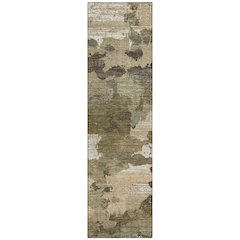 Machine Washable Indoor/Outdoor Chantille ACN2434 Brown 2'3" x 7'6" Runner Rug