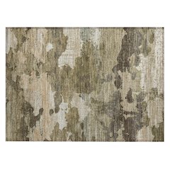 Machine Washable Indoor/Outdoor Chantille ACN2434 Brown 1'8" x 2'6" Rug