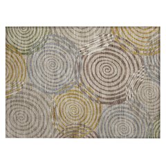 Machine Washable Indoor/Outdoor Chantille ACN2435 Brown 1'8" x 2'6" Rug