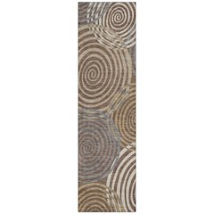 Machine Washable Indoor/Outdoor Chantille ACN2435 Brown 2'3" x 7'6" Runner Rug