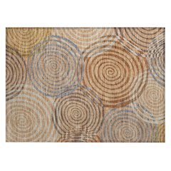 Machine Washable Indoor/Outdoor Chantille ACN2435 Orange 1'8" x 2'6" Rug
