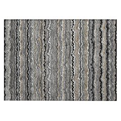 Machine Washable Indoor/Outdoor Chantille ACN2436 Black 1'8" x 2'6" Rug