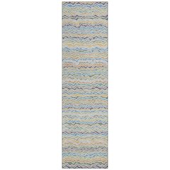 Machine Washable Indoor/Outdoor Chantille ACN2436 Blue 2'3" x 7'6" Runner Rug