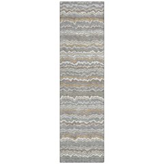 Machine Washable Indoor/Outdoor Chantille ACN2436 Gray 2'3" x 7'6" Runner Rug
