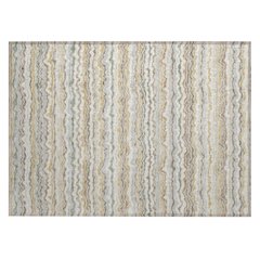 Machine Washable Indoor/Outdoor Chantille ACN2436 Ivory 1'8" x 2'6" Rug