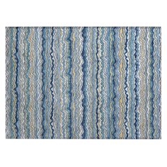 Machine Washable Indoor/Outdoor Chantille ACN2436 Blue 1'8" x 2'6" Rug