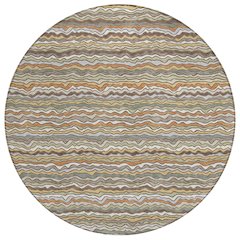 Machine Washable Indoor/Outdoor Chantille ACN2436 Brown 8' x 8' Round Rug