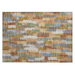 Machine Washable Indoor/Outdoor Chantille ACN2437 Orange 1'8" x 2'6" Rug