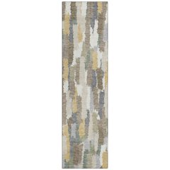 Machine Washable Indoor/Outdoor Chantille ACN2437 Ivory 2'3" x 7'6" Runner Rug