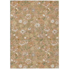 Machine Washable Indoor/Outdoor Chantille ACN2438 Orange 2'6" x 3'10" Rug
