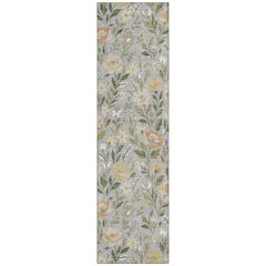 Machine Washable Indoor/Outdoor Chantille ACN2438 Gray 2'3" x 7'6" Runner Rug
