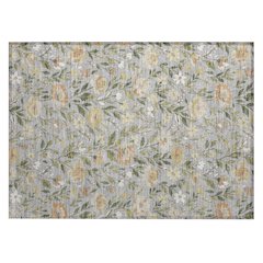 Machine Washable Indoor/Outdoor Chantille ACN2438 Gray 1'8" x 2'6" Rug