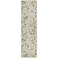 Machine Washable Indoor/Outdoor Chantille ACN2438 Ivory 2'3" x 7'6" Runner Rug