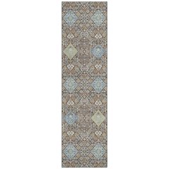 Machine Washable Indoor/Outdoor Chantille ACN2440 Brown 2'3" x 7'6" Runner Rug