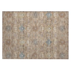 Machine Washable Indoor/Outdoor Chantille ACN2440 Orange 1'8" x 2'6" Rug