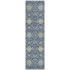 Machine Washable Indoor/Outdoor Chantille ACN2440 Blue 2'3" x 7'6" Runner Rug
