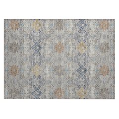 Machine Washable Indoor/Outdoor Chantille ACN2440 Gray 1'8" x 2'6" Rug