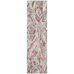 Machine Washable Indoor/Outdoor Chantille ACN2441 Pink 2'3" x 7'6" Runner Rug