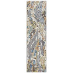Machine Washable Indoor/Outdoor Chantille ACN2441 Gray 2'3" x 7'6" Runner Rug
