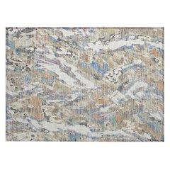 Machine Washable Indoor/Outdoor Chantille ACN2441 Ivory 1'8" x 2'6" Rug