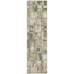 Machine Washable Indoor/Outdoor Chantille ACN2442 Green 2'3" x 7'6" Runner Rug