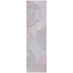 Machine Washable Indoor/Outdoor Chantille ACN2443 Pink 2'3" x 7'6" Runner Rug