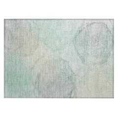 Machine Washable Indoor/Outdoor Chantille ACN2443 Green 1'8" x 2'6" Rug