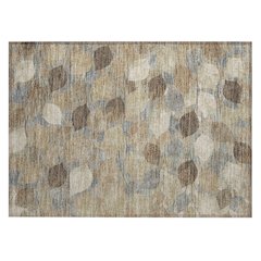 Machine Washable Indoor/Outdoor Chantille ACN2444 Brown 1'8" x 2'6" Rug