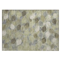 Machine Washable Indoor/Outdoor Chantille ACN2444 Green 1'8" x 2'6" Rug