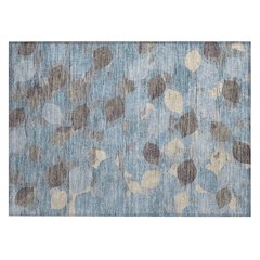 Machine Washable Indoor/Outdoor Chantille ACN2444 Teal 1'8" x 2'6" Rug