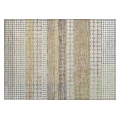 Machine Washable Indoor/Outdoor Chantille ACN2445 Brown 1'8" x 2'6" Rug