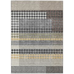 Machine Washable Indoor/Outdoor Chantille ACN2445 Black 2'6" x 3'10" Rug